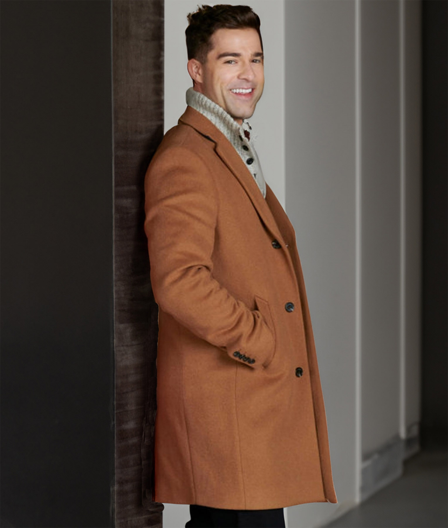 George Welcome To Valentine Brown Coat (1)