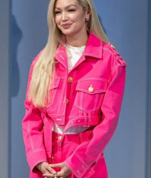Next in Fashion S02 Gigi Hadid Pink Denim Jacket2