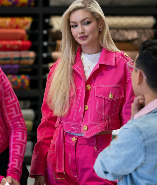 Next in Fashion S02 Gigi Hadid Pink Denim Jacket3