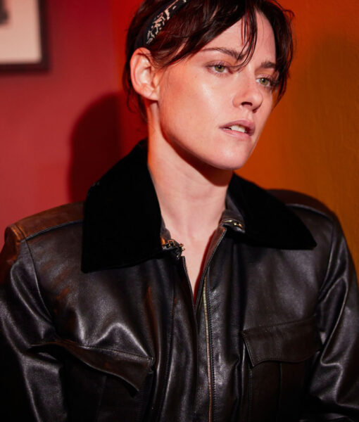 Kristen Stewart Leather Jacket-2
