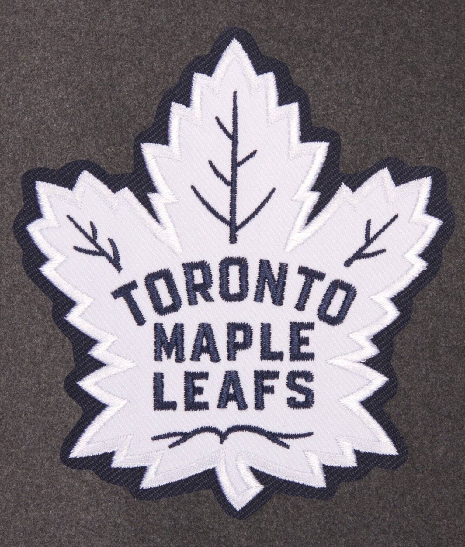 Maple Leafs Grey Bomber Jacket (3)