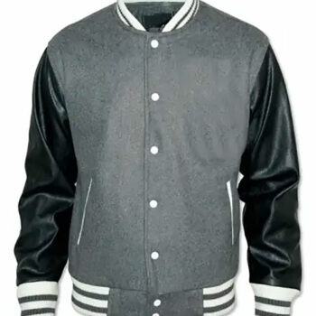 Men’s Leather Baseball Varsity Jacket