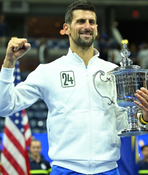 US Open Trophy 2023 Novak Djokovic 24 Jacket