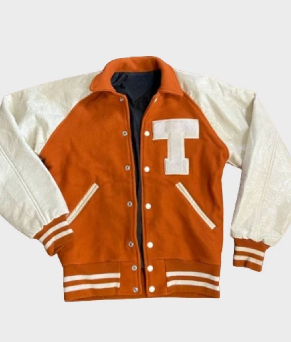 Texas Longhorns Orange Varsity Jacket