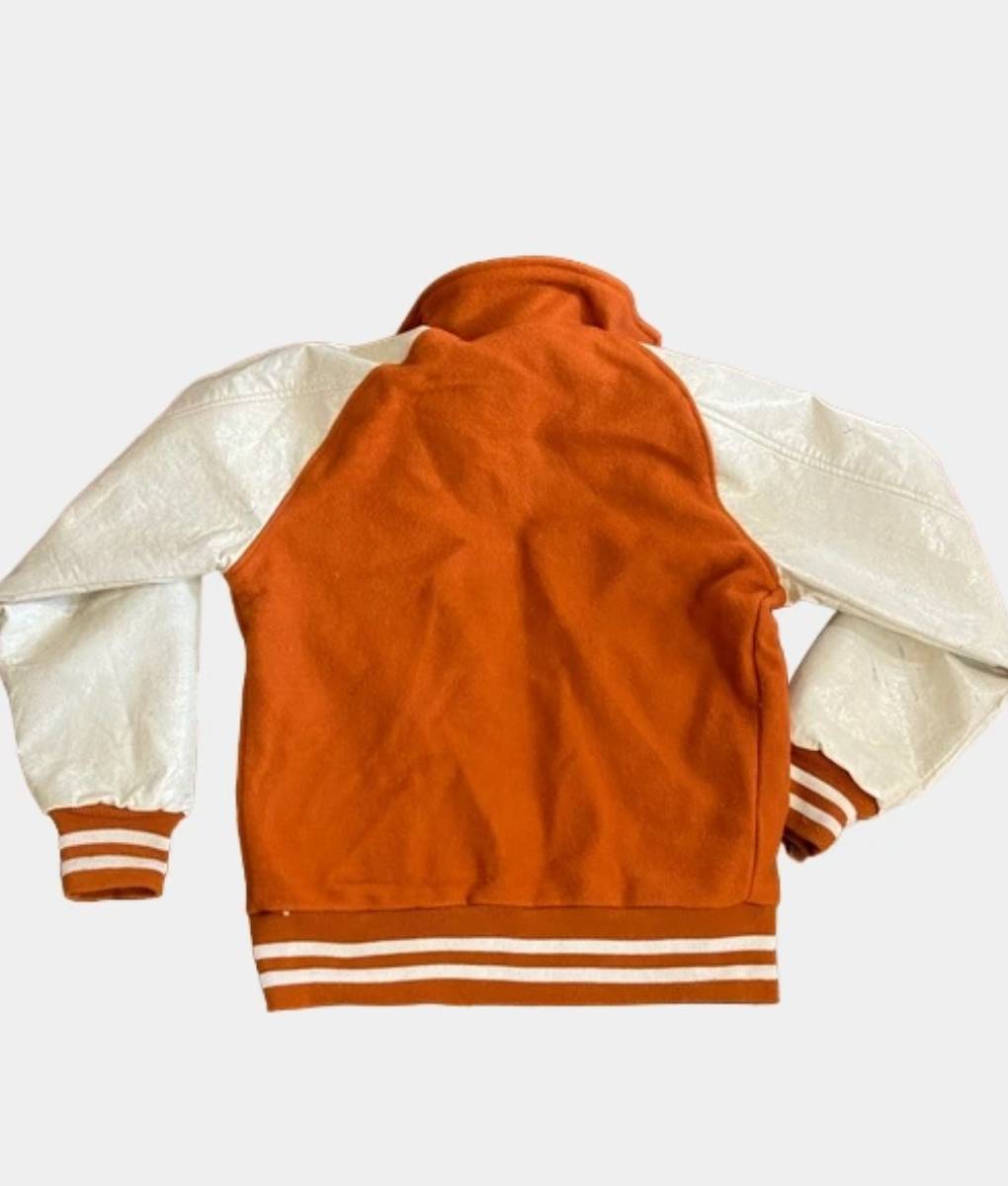 TL Letterman Orange Varsity Jacket (2)