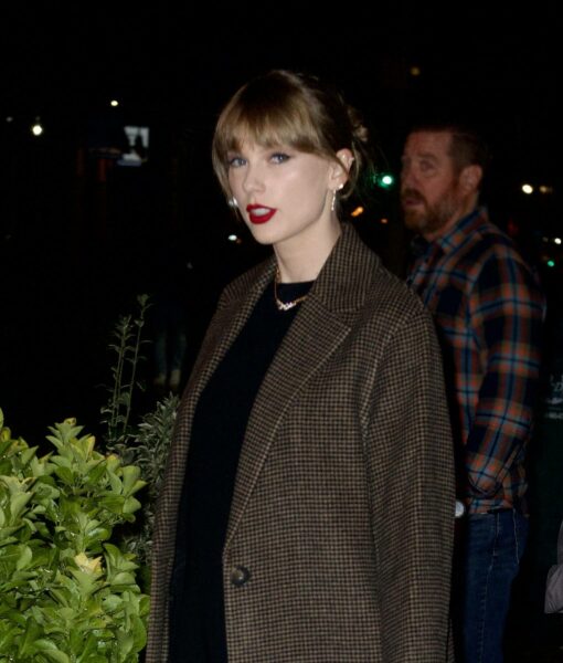 Taylor Swift Brown Trench Coat5