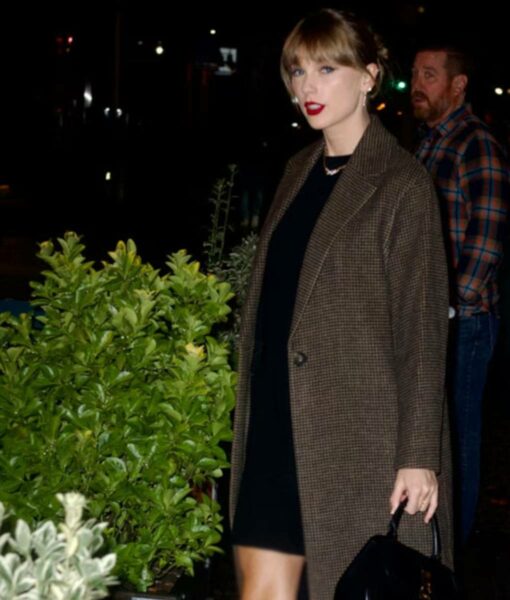 Taylor Swift Brown Trench Coat1