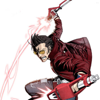 Travis Touchdown No More Heroes (Robin Atkin Downes) Maroon Leather Jacket