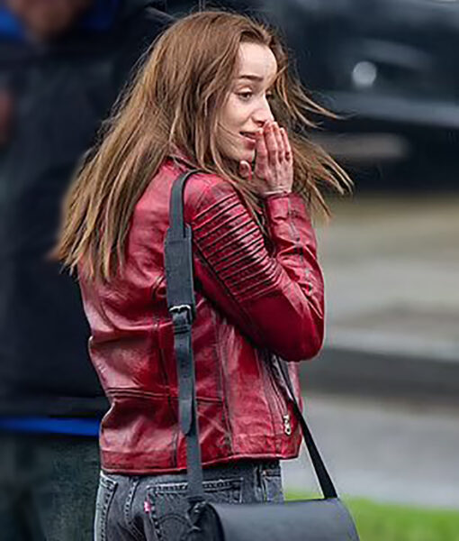 Alexandra Bank of Dave (Phoebe Dynevor) Leather Jacket