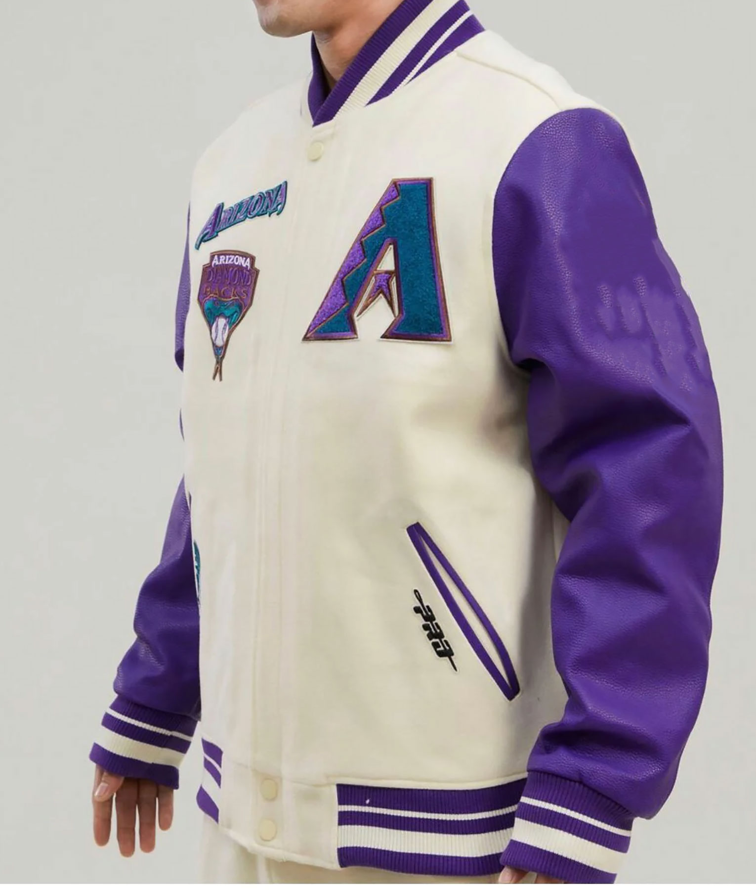Arizona White and Purple Varsity Jacket (4)