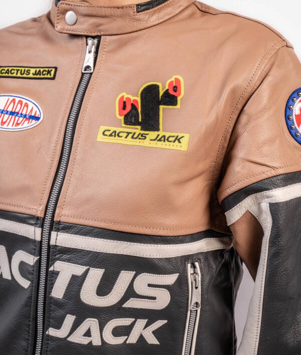 Cactus Jack Brown Leather Jacket (3)