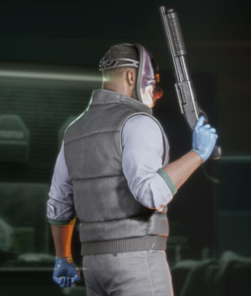 Chains Nicolas Payday 3 Grey Leather Vest-3