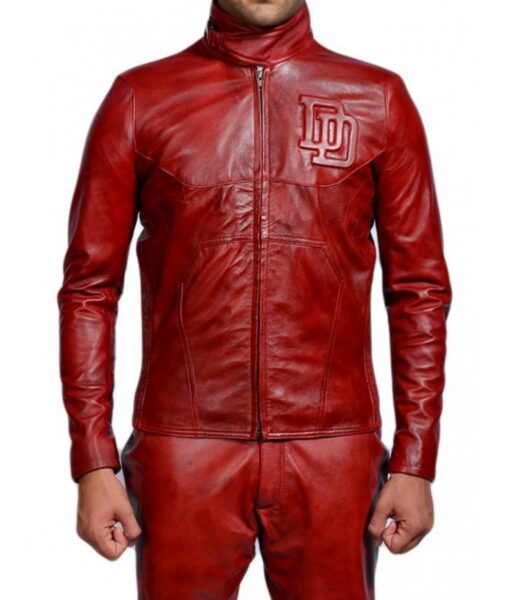 Ben Affleck Daredevils (Matt Murdock) Red Leather Jacket