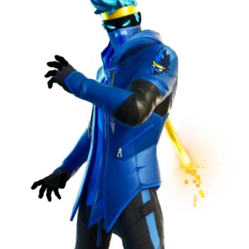 Fortnite Ninja Blue Leather Jacket-1