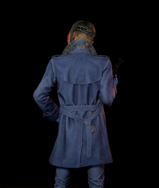Hoxton Payday 3 (Pete Gold) Blue Trench Coat