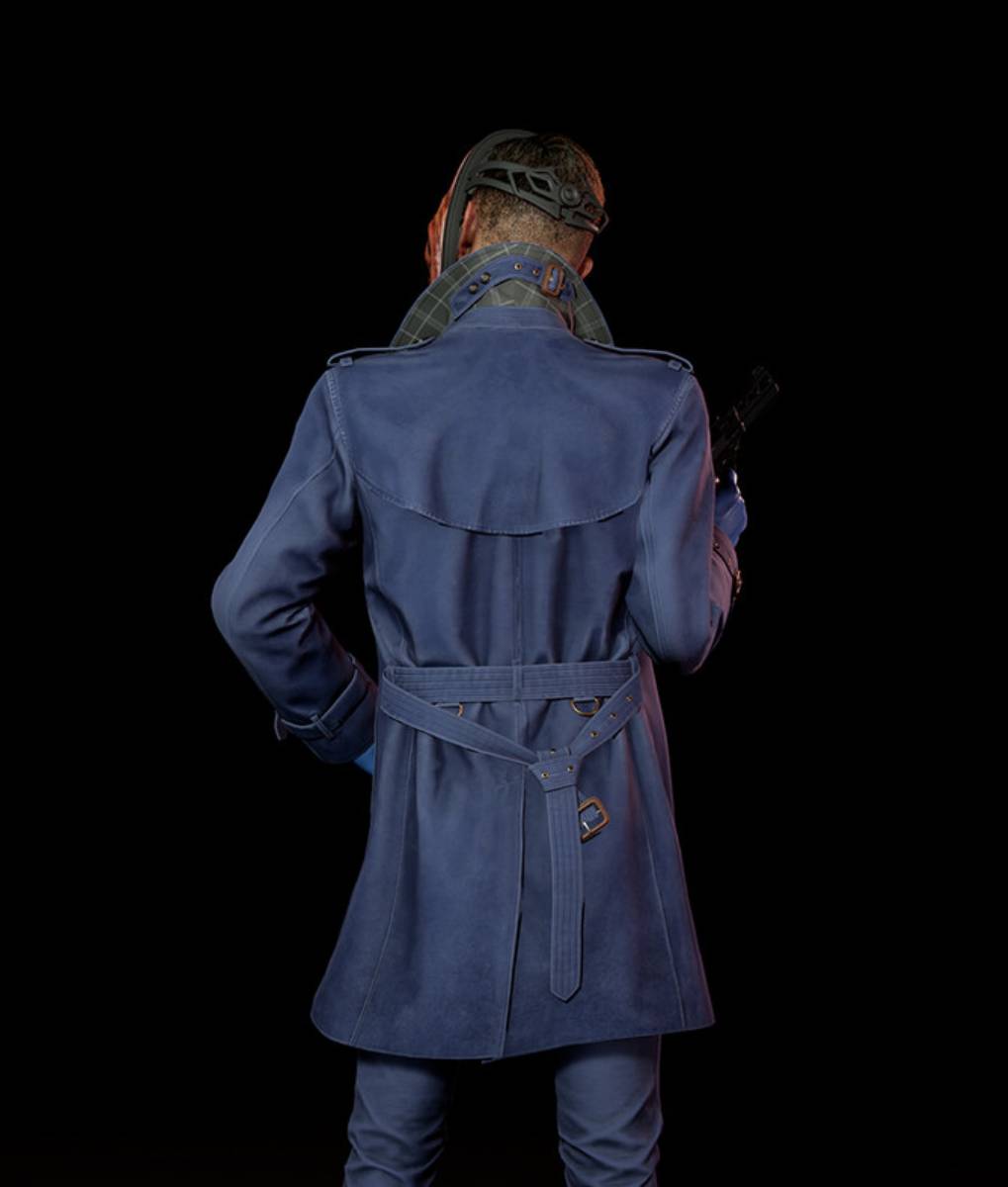 Hoxton Payday 3 Blue Trench Coat (1)