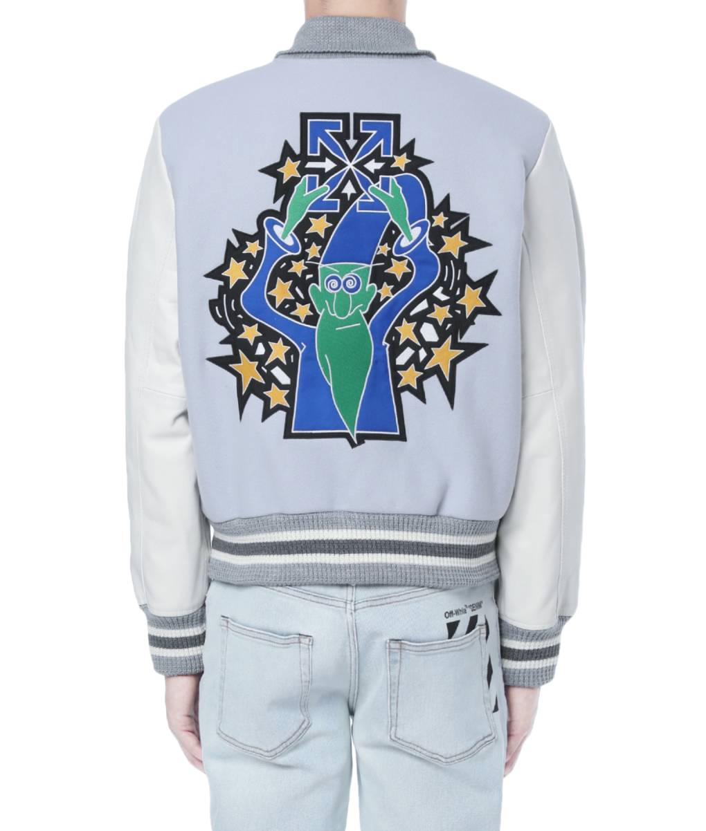 Lil Durk Grey & White Varsity Jacket (1)