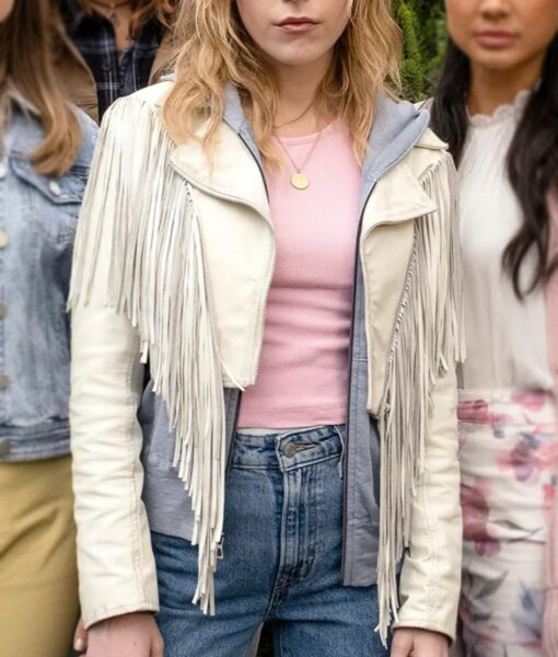 Olivia Holt Totally Killer (Pam Miller) Leather Fringe Jacket