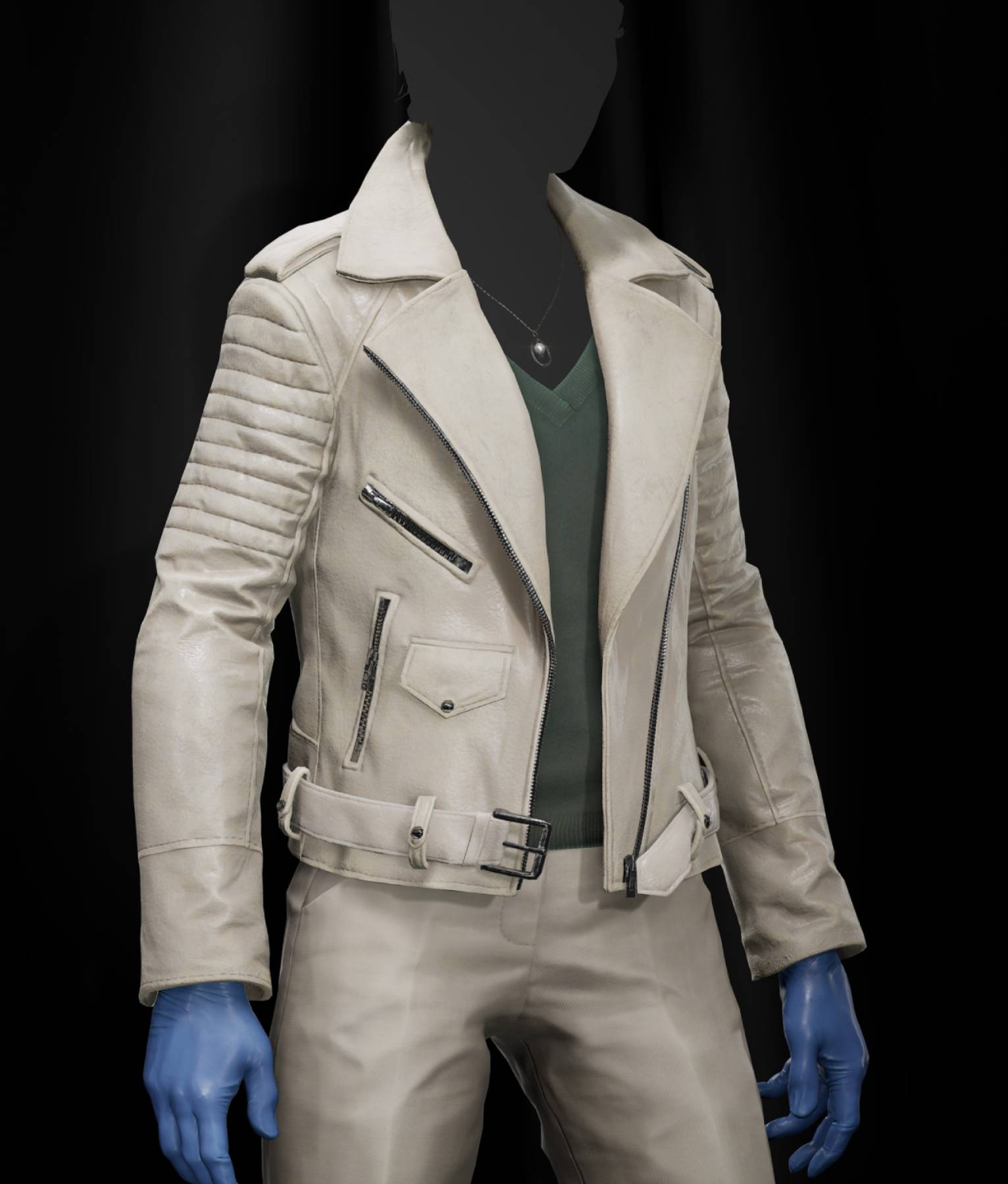 Pearl Payday 3 White Leather Jacket (4)