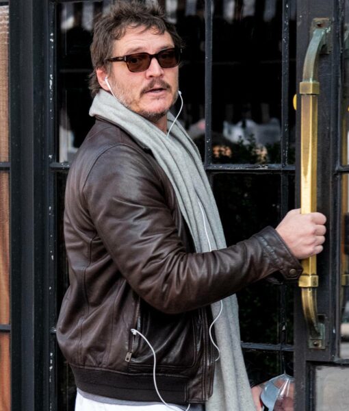 Pedro Pascal Brown Leather Jacket-3