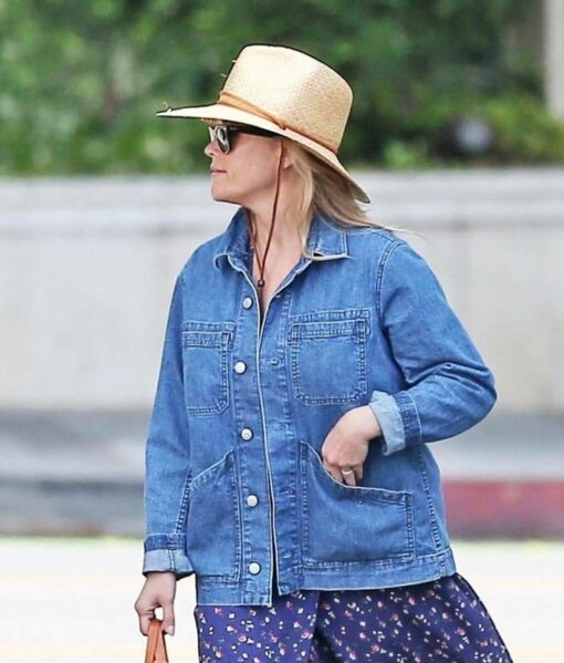 Reese Witherspoon Blue Denim Jacket-4