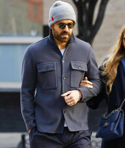 Ryan Reynolds Wool Grey Jacket-2