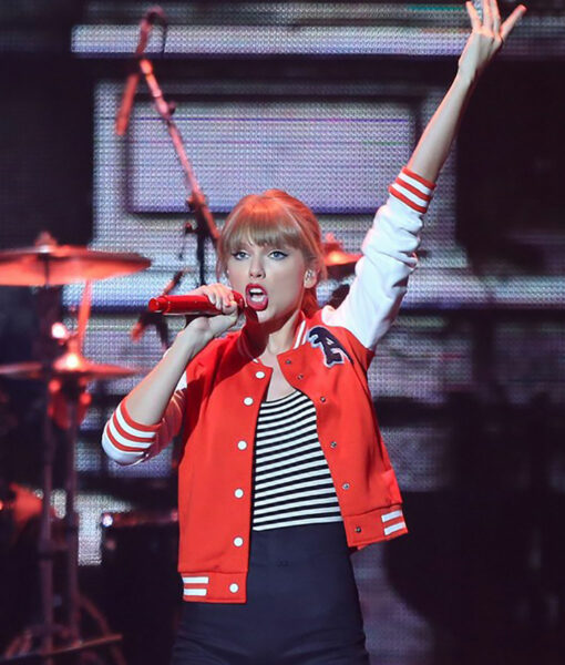 Taylor Swift Letterman Red Varsity Jacket-1