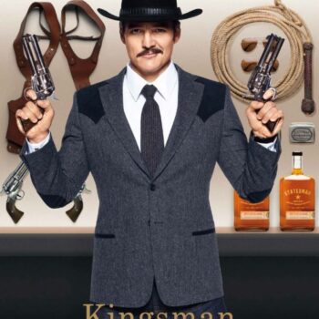 Agent Whiskey Kingsman The Golden Circle (Pedro Pascal) Grey Cowboy Blazer
