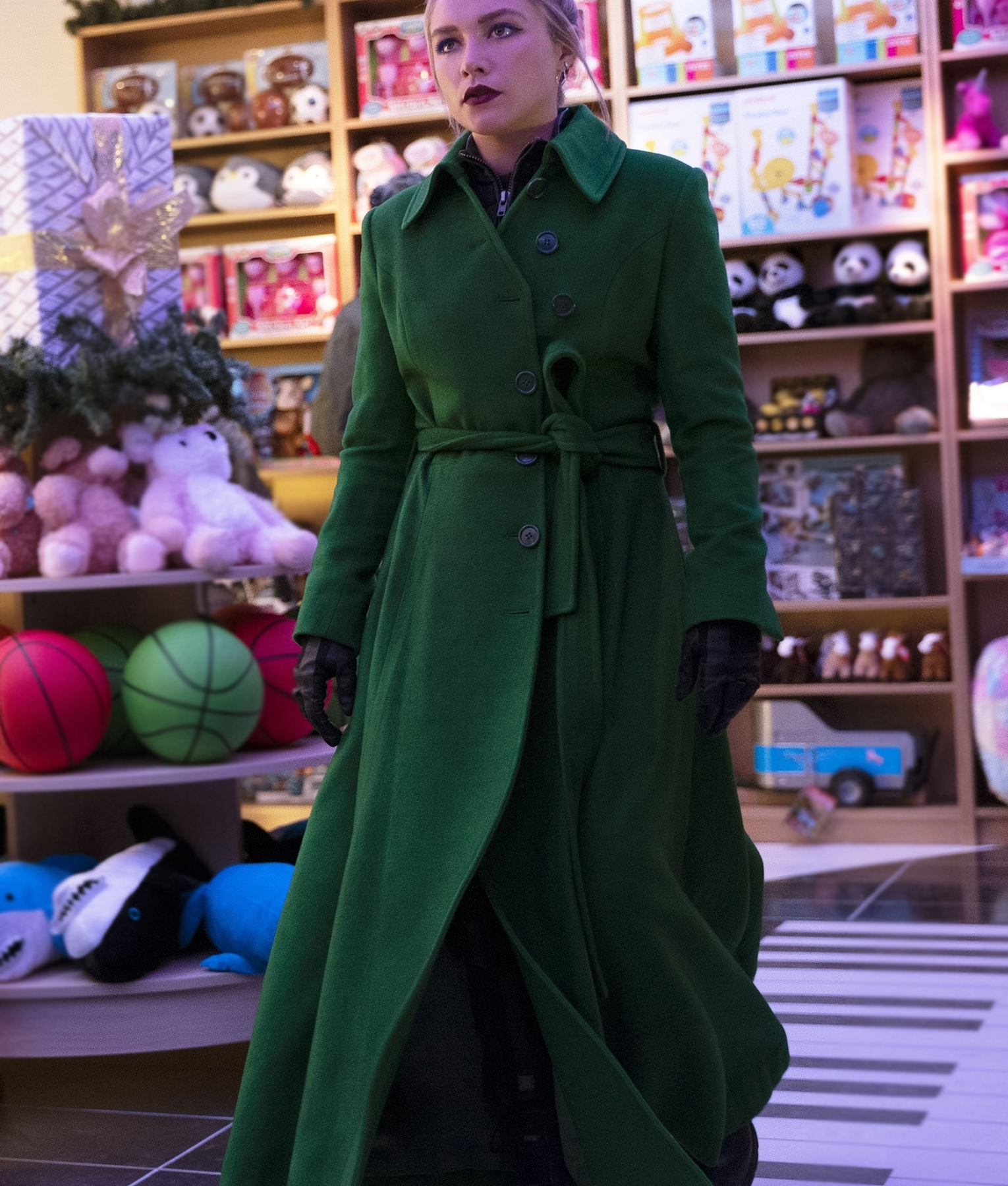 Yelena Hawkeye Green Trench Coat (3)