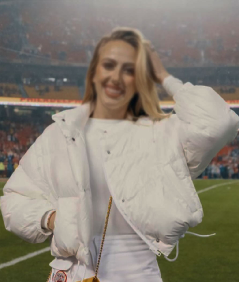 Brittany Mahomes White Puffer Jacket (4)