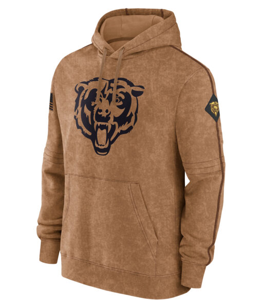 Chicago Bears Salute to Service Club Brown Hoodie