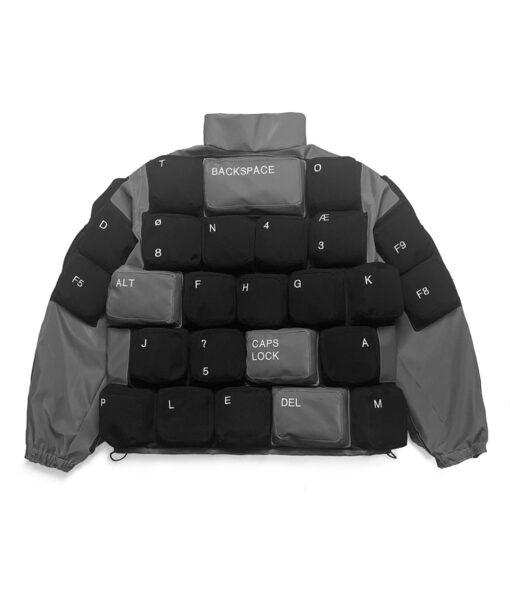 Christine Quinn Keyboard Black Puffer Jacket-2