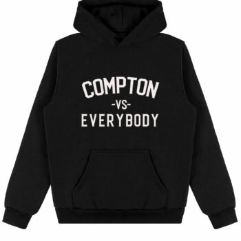 Compton Vs Everybody Black Pullover Hoodie-1