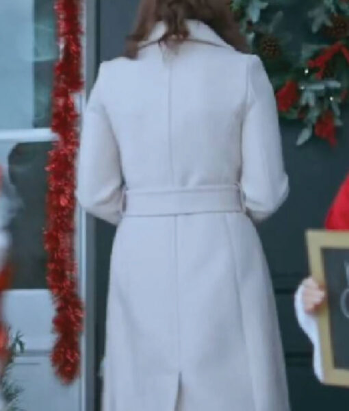 Elizabeth Christmas Keepsake (Jillian Murray) White Trench Coat