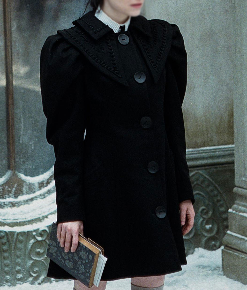 Emma Stone Poor Things Black Coat