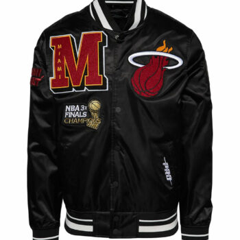 Miami Heat NBA Finals Champions Black Varsity Jacket