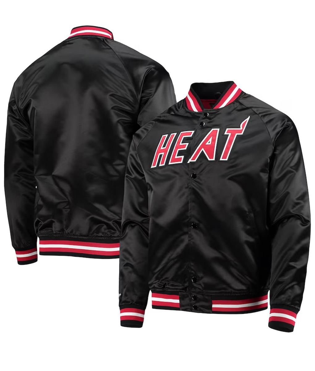 Miami Heat Black Varsity Jacket