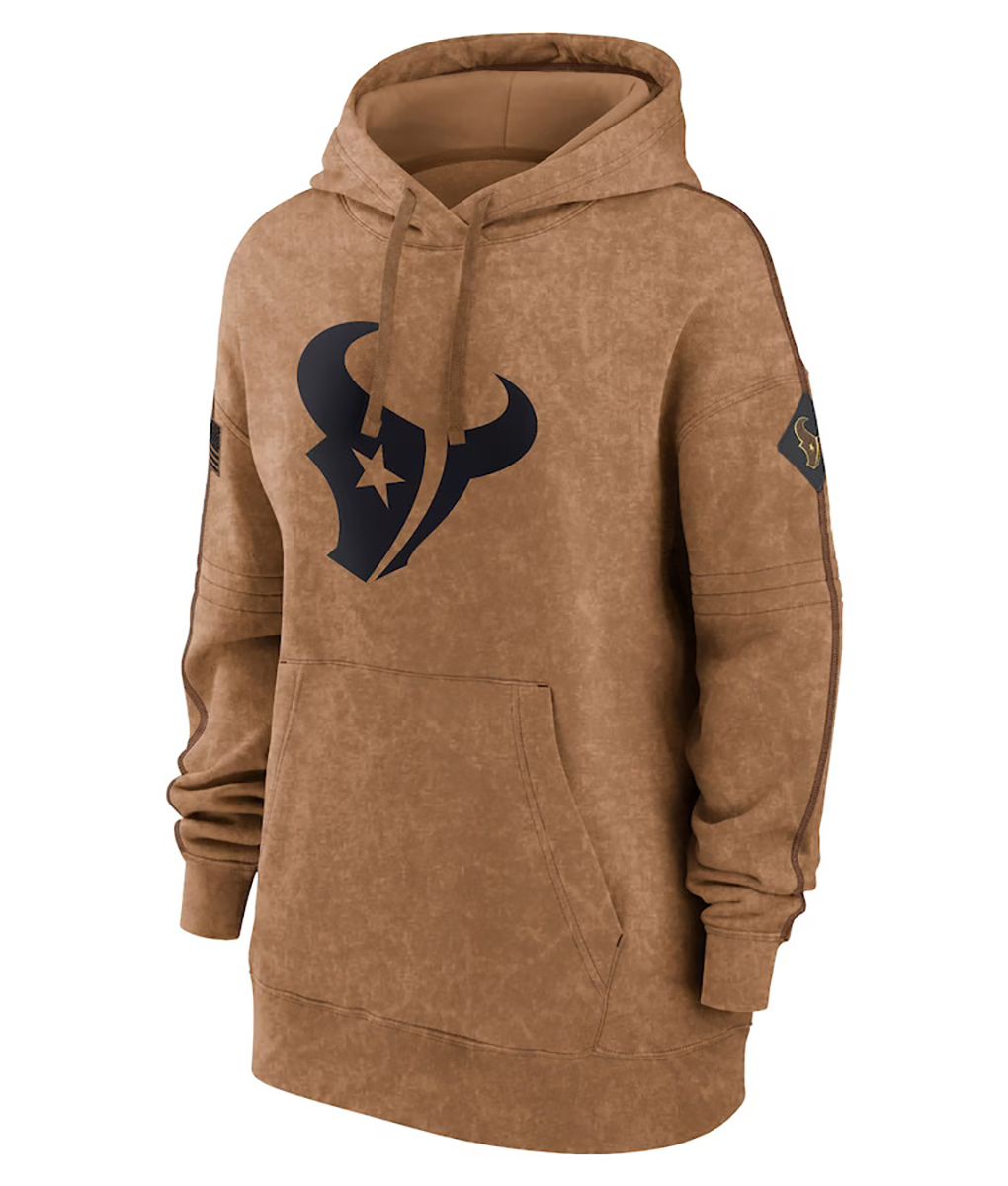 Houston Salute To Service Brown Hoodie (1)