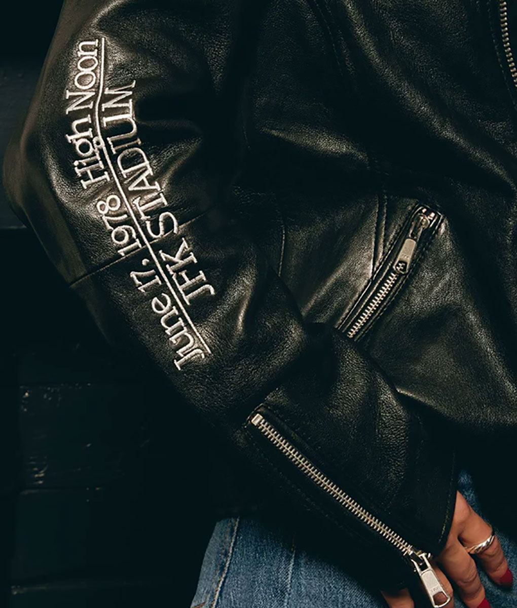 JFK Stadium Black Leather Jacket (4)