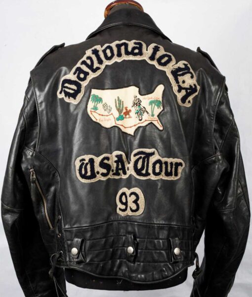 Jacob Elordi Death Cult Black Leather Jacket