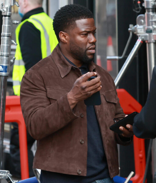 Kevin Hart Lift (Cyrus Whitaker) Suede Leather Jacket