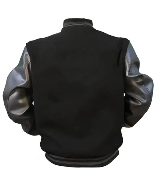 Lebron James 925 Black Varsity Jacket-2