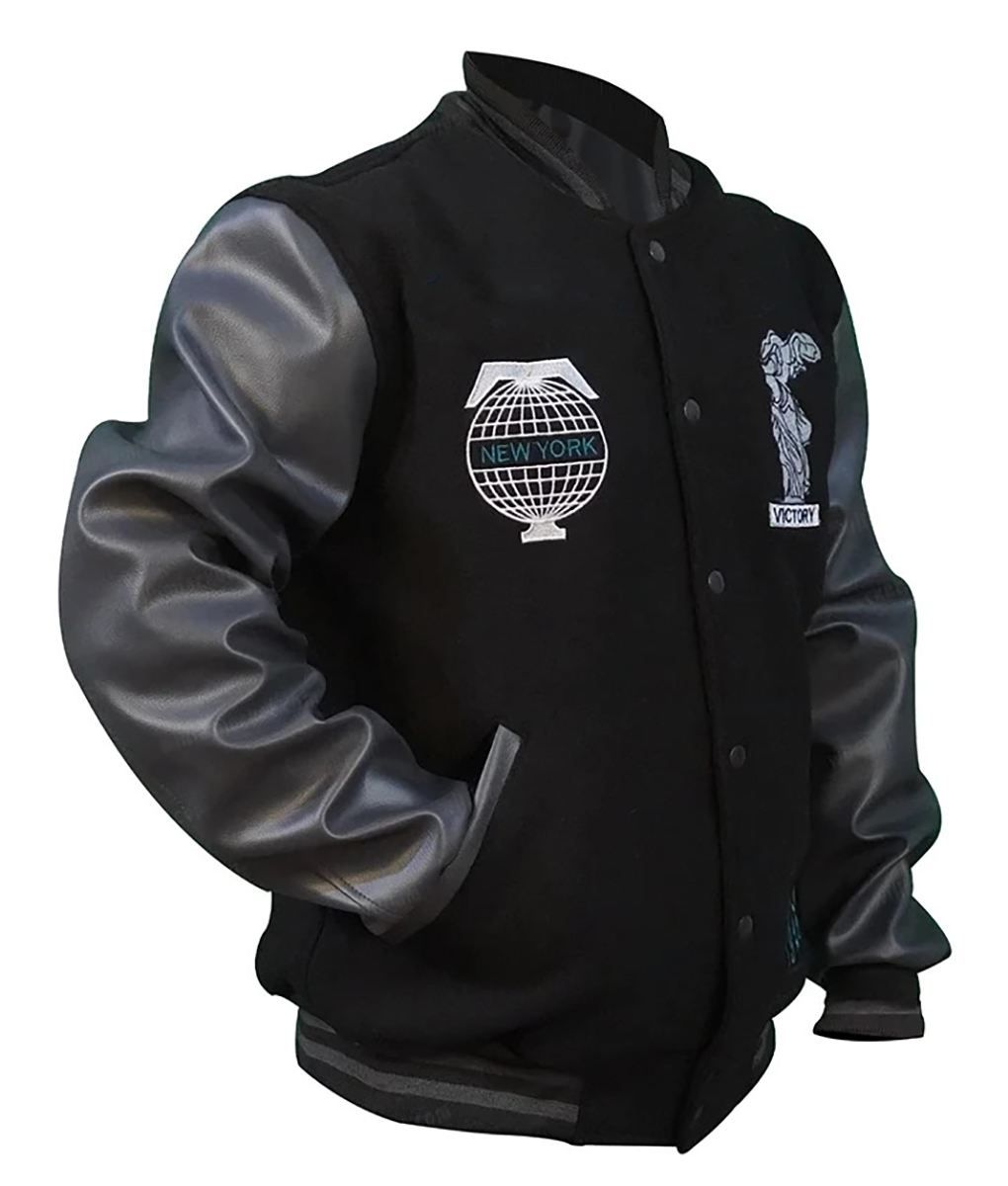 Lebron James Black Varsity Jacket (3)
