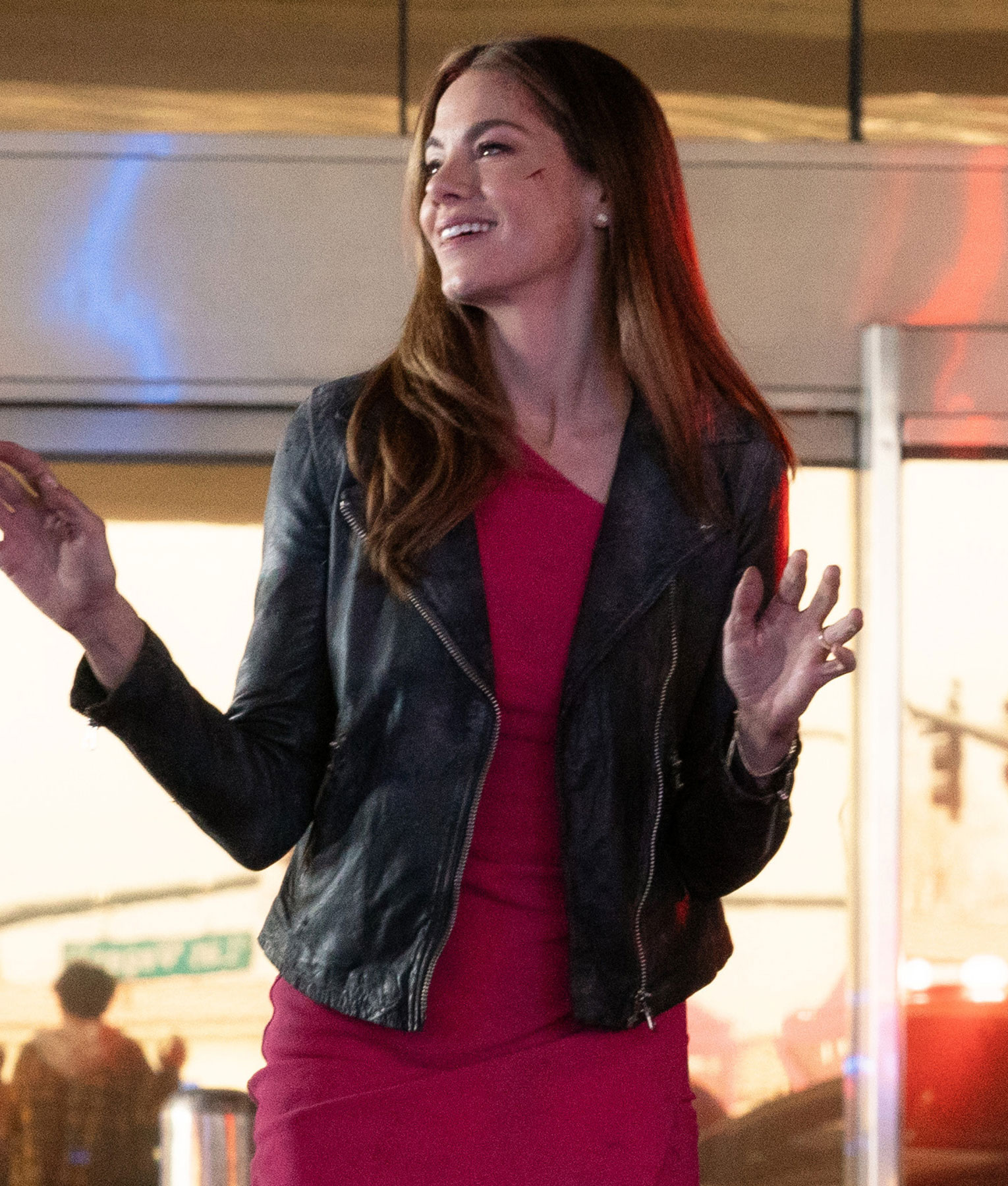 The Family Plan (Michelle Monaghan) Black Leather Jacket