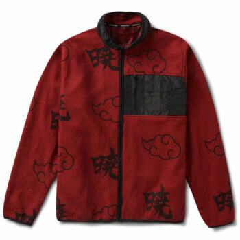 Naruto Akatsuki Red Cotton Jacket-1