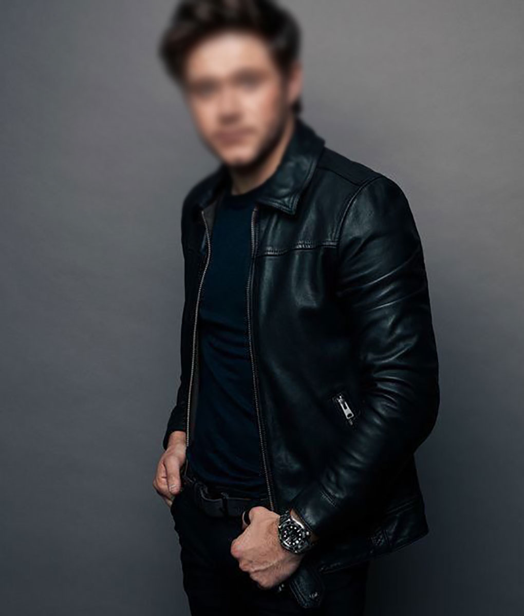 Niall Horan Black Leather Jacket-2