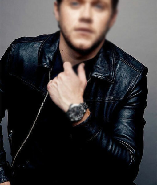 Niall Horan Black Leather Jacket-3