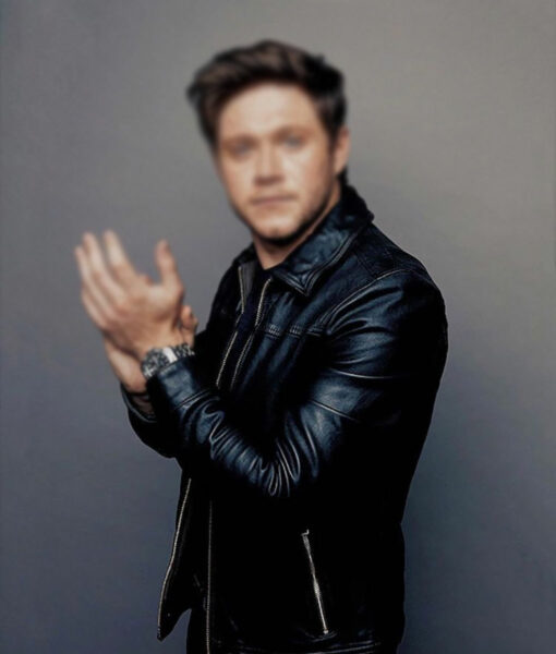 Niall Horan Black Leather Jacket-4