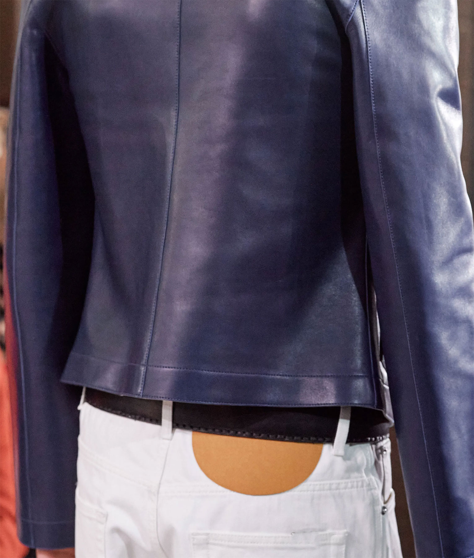 Nick jonas Blue Leather Jacket (3)