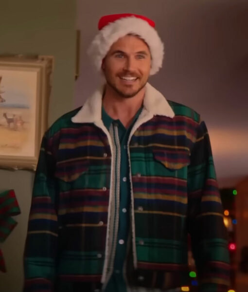 Robbie Amell EXmas (Graham Stroop) Checked Jacket